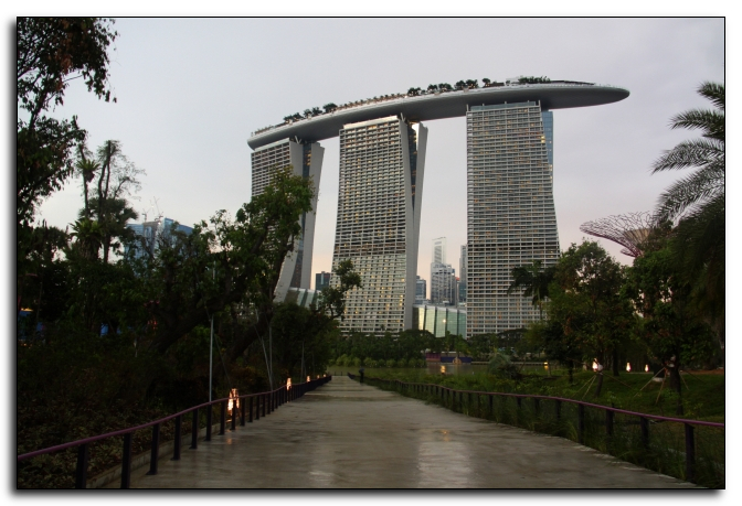 Marina bay sands from rear